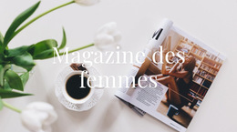 Fonctionnalité De Mise En Page De Thème Pour Magazine Femme