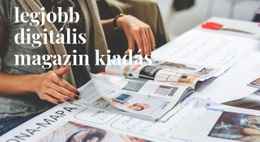 A Legjobb Digitális Magazin CSS-Elrendezési Sablon