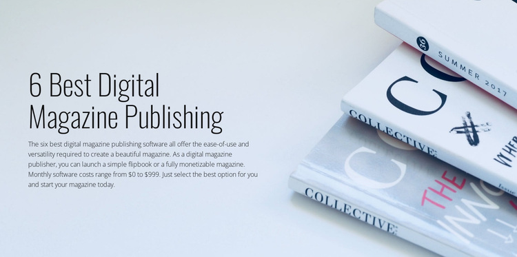 Digital magazine publishing Joomla Page Builder