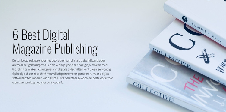 Digitaal uitgeven van tijdschriften WordPress-thema