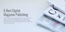 Digital Magazine Publishing One Page Template