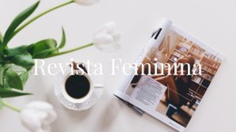 Revista Feminina Modelo De Site HTML CSS