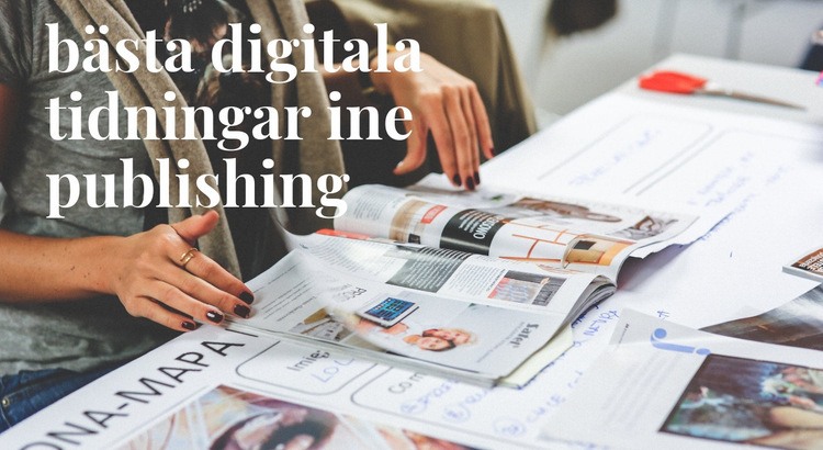 Bästa digitala tidningen Webbplats mall