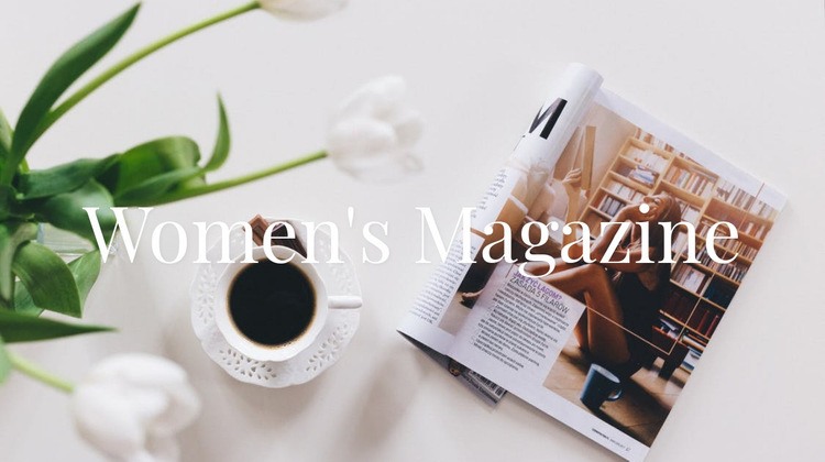 Women magazine Web Page Design