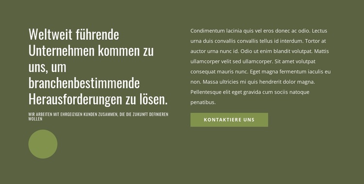 Weltweit führend HTML5-Vorlage