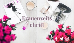 Modezeitschrift – Gebrauchsfertiges Website-Modell