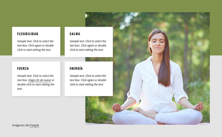 Beneficios del yoga Plantilla HTML