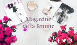 Magazine De Mode : Modèle De Site Web D'Une Seule Page