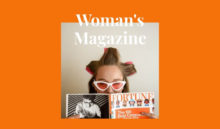 Woman's time Homepage Design