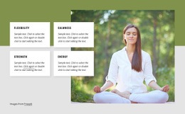 Yoga Benefits - Responsive Html Code