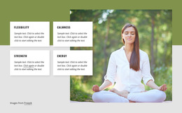 Yoga Benefits - HTML5 Landing Page