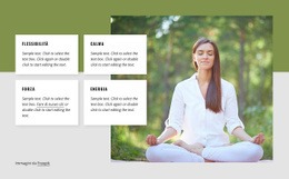 Benefici Dello Yoga - Fantastico Mockup Del Sito Web
