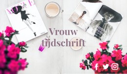Mode Tijdschrift Gratis Sjabloon