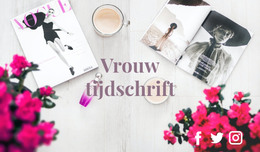 Mode Tijdschrift - Gratis HTML-Sjabloon