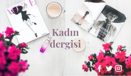 Moda Dergisi Ücretsiz Şablon