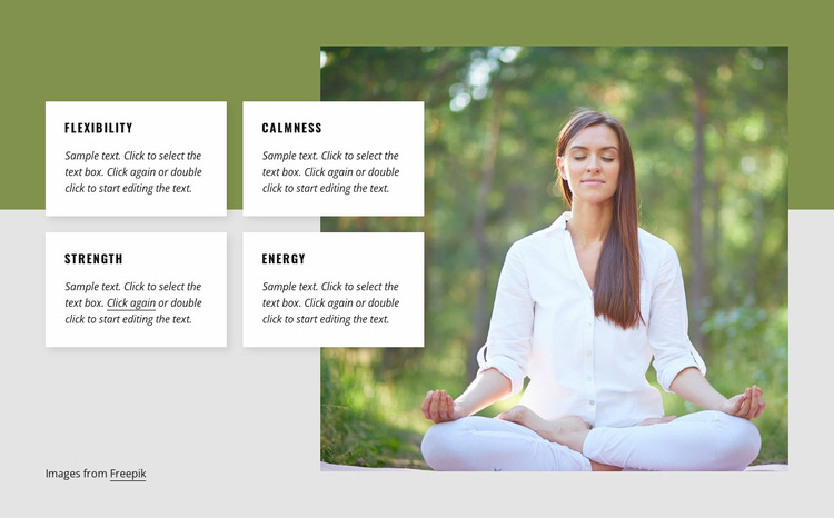 Yoga benefits Website Builder Templates