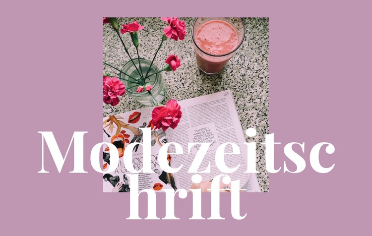 Artikel über Mode und Kunst CSS-Vorlage