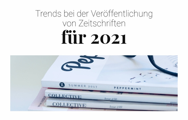 Trends bei der Veröffentlichung von Zeitschriften Joomla Vorlage