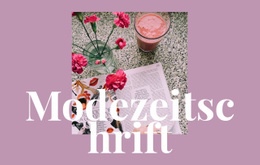 Premium-Landingpage Für Artikel Über Mode Und Kunst