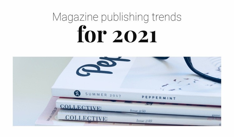 Magazine publishing trends Elementor Template Alternative