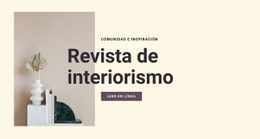 Impresionante Diseño Web Para Revista De Interiorismo