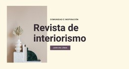 Revista De Interiorismo - Plantilla Personalizable