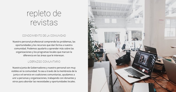 Equipo de revistas Plantilla CSS