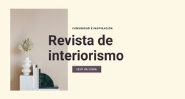 Plantilla Joomla Para Revista De Interiorismo