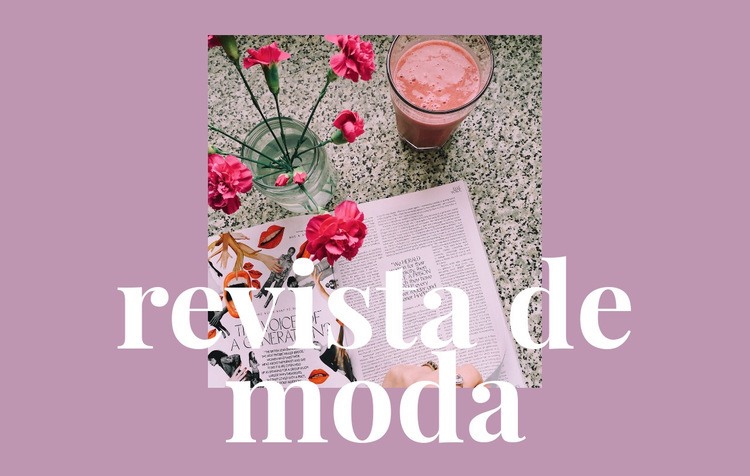 Artículos sobre moda y arte Plantilla