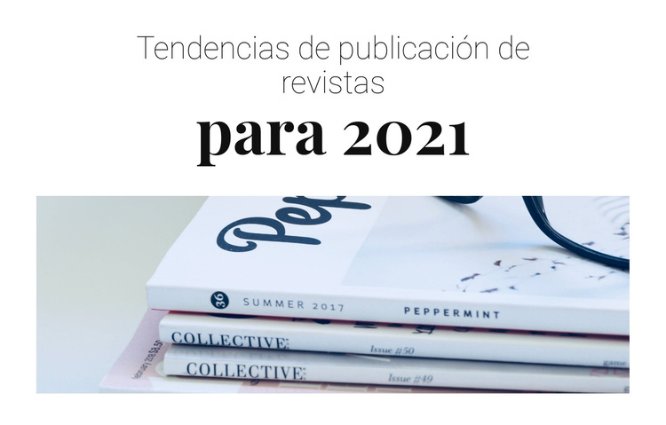 Tendencias de publicación de revistas Tema de WordPress