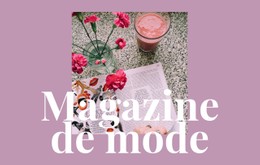 Articles Sur La Mode Et L'Art Modèle De Site Web CSS Gratuit
