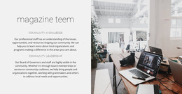 Magazine Team - Site With HTML Template Download