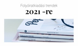 Folyóiratkiadási Trendek - Egyoldalas Sablon