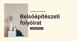 Egyéni Betűtípusok, Színek És Grafikák A Következőhöz: Belsőépítészeti Folyóirat