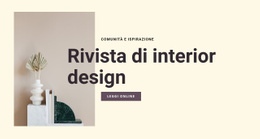 Design Web Straordinario Per Rivista Di Interior Design