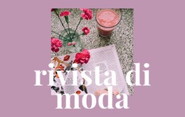 Mockup Del Sito Web Per Articoli Su Moda E Arte