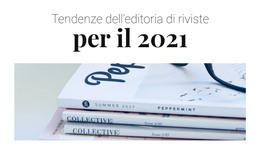 Tendenze Dell'Editoria Di Riviste - Modello Di Una Pagina