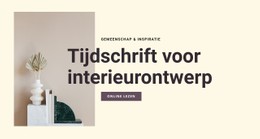 Tijdschrift Voor Interieurontwerp Flexbox-Sjabloon