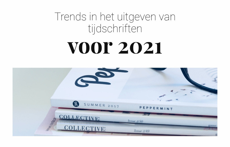 Trends in het uitgeven van tijdschriften Joomla-sjabloon