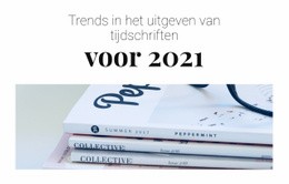 Ontwerpproces Voor Trends In Het Uitgeven Van Tijdschriften