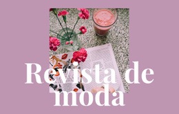 Design De Site Pronto Para Uso Para Artigos Sobre Moda E Arte