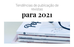 Modelo De Plataforma De Lançamento Para Tendências De Publicação De Revistas