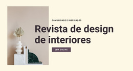 Revista De Design De Interiores - Tema WordPress