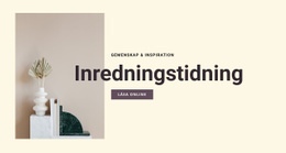 Inredningstidning - HTML-Webbplatslayout