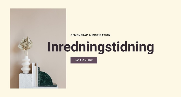 Inredningstidning HTML-mall