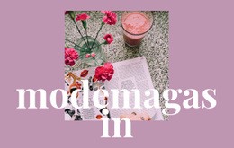 Artiklar Om Mode Och Konst - Webbplatsmall För Företagspremium