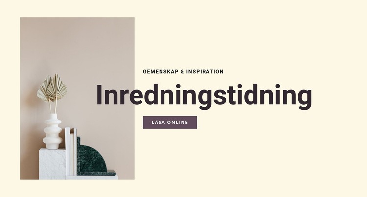 Inredningstidning WordPress -tema