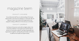 Free CSS For Magazine Team