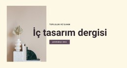 İç Tasarım Dergisi Için Açılış Sayfası SEO'Su