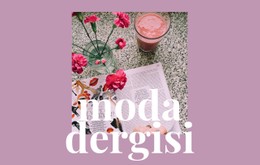 Moda Ve Sanatla Ilgili Makaleler Ücretsiz CSS Web Sitesi Şablonu